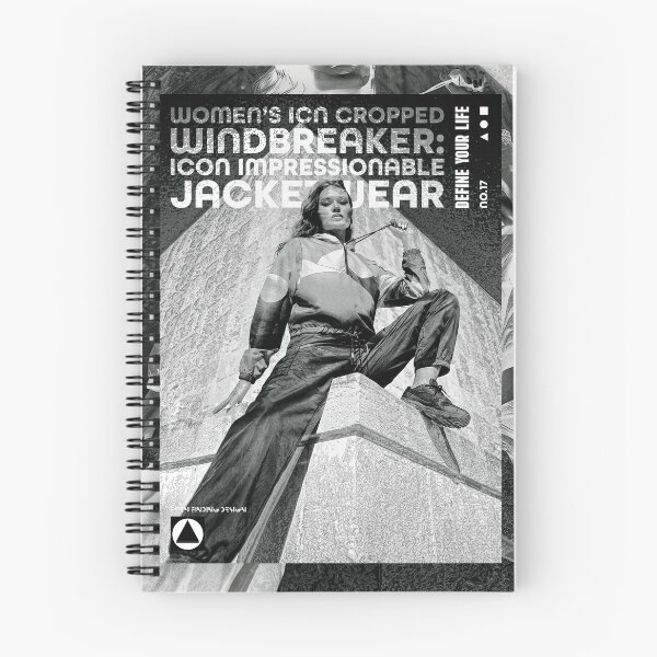 Item preview, The Women's ICN Cropped Windbreaker Print (No.17) Cover Art designed and sold by Form Finding Design.