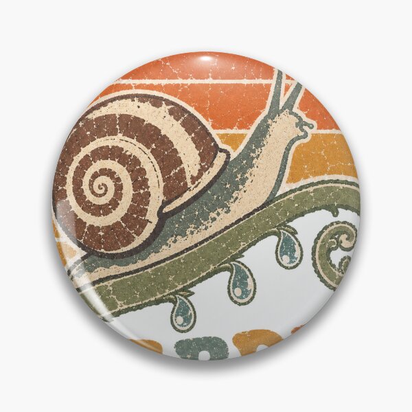 Item preview, Snail on the Dewy Fern Sun Faded Retro Art designed and sold by VisualArtsOasis.
