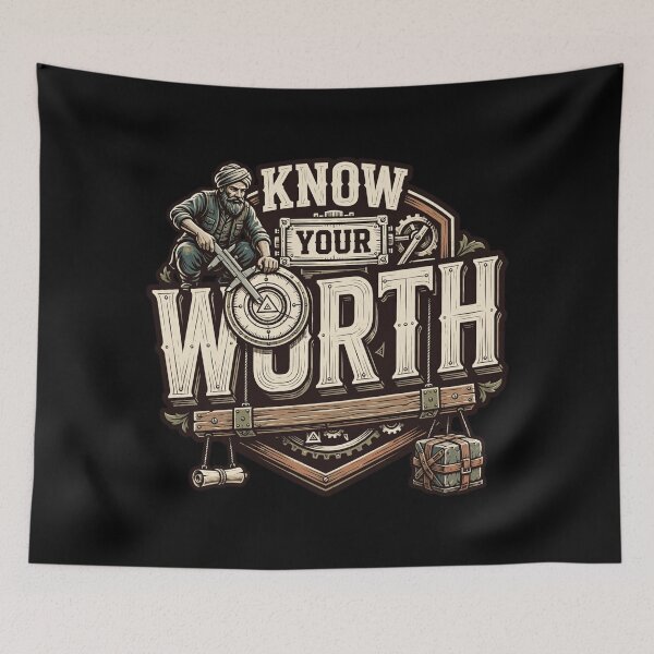 Item preview, Know Your Worth, Self Worth Quote, Self Respect Saying, Confidence Quote, Inspirational Wisdom, Personal Growth, Inner Strength, Positive Mindset, Empowerment Quote designed and sold by Typologystudios.