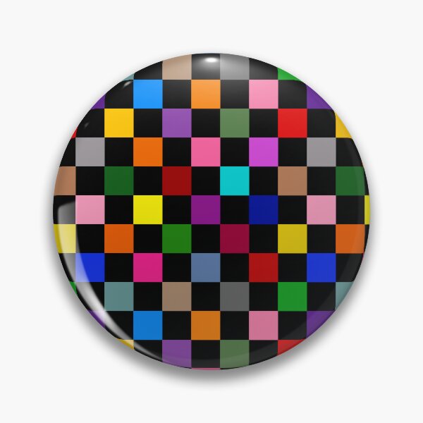 Item preview, Colorful Checkered Check Design Black  designed and sold by PatternTitan.