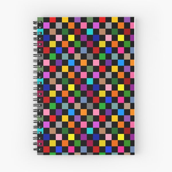 Item preview, Colorful Checkered Check Design Black  designed and sold by PatternTitan.
