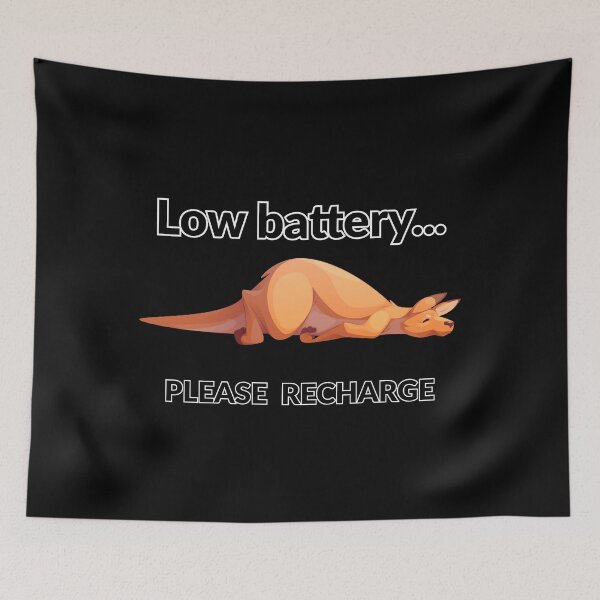 Item preview, Low Battery Please Recharge – Funny Tired Design designed and sold by Anya86.