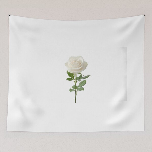 Item preview, Minimalist White Rose Aesthetic Fine Art Print designed and sold by hakikatm.