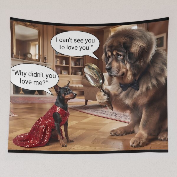 Item preview, I Can't See You to Love You - Funny Dog Drama designed and sold by AfresStudio.
