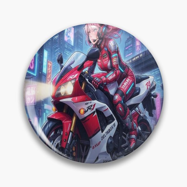 Item preview, Cyberpunk - Anime Girl Neon Ride designed and sold by JMAVILA ART.