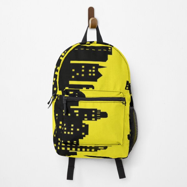 Item preview, Neon City Skyline – Futuristic Yellow Lights Urban Design designed and sold by aloksahu123.