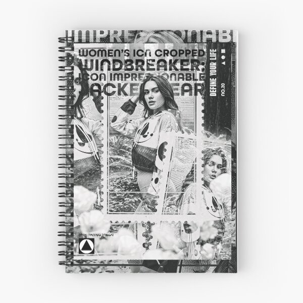 Item preview, The Women's ICN Cropped Windbreaker Print (No.20) Cover Art designed and sold by Form Finding Design.