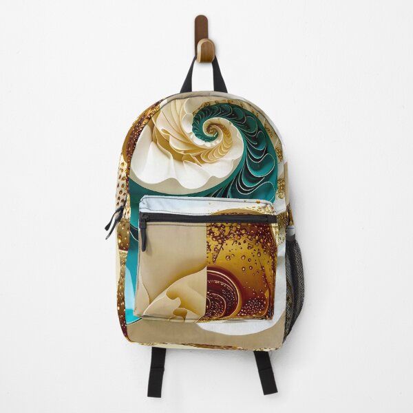 Item preview, Ocean Turquoise and Alabaster Ribbon Vortex designed and sold by Vicky Brago-Mitchell®.