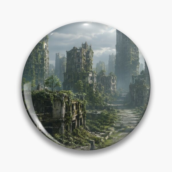 Item preview, Abandoned City Reclaimed by Nature designed and sold by ArcaneVisionArt.