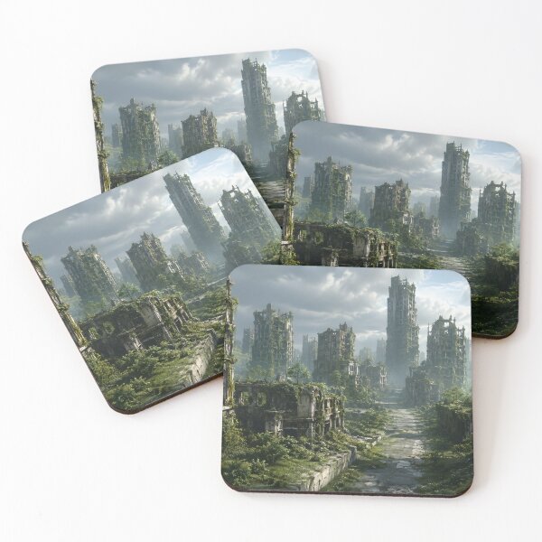 Item preview, Abandoned City Reclaimed by Nature designed and sold by ArcaneVisionArt.