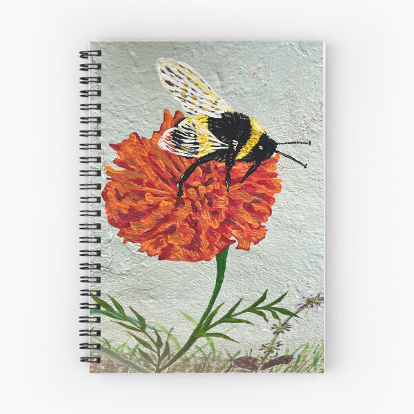 Item preview, bee on marigold designed and sold by NancyIllman.