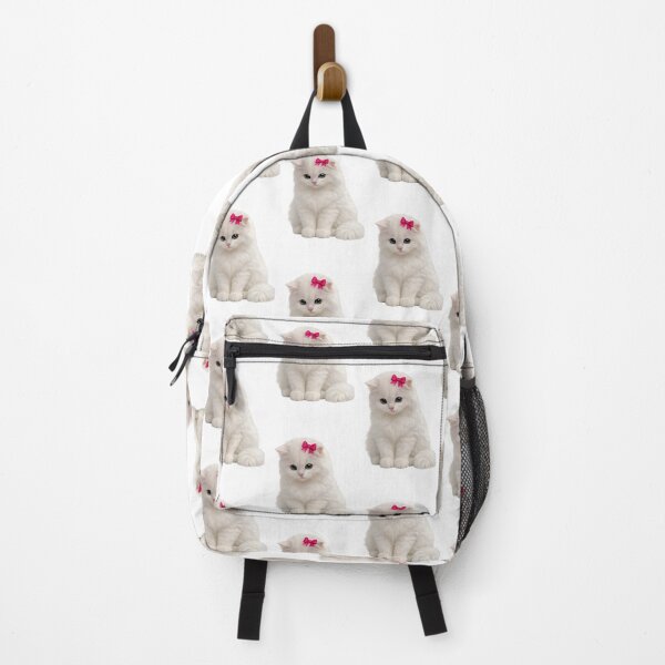 Item preview, Cute White Kitten With Red Bow designed and sold by AmirArtisanVibe.