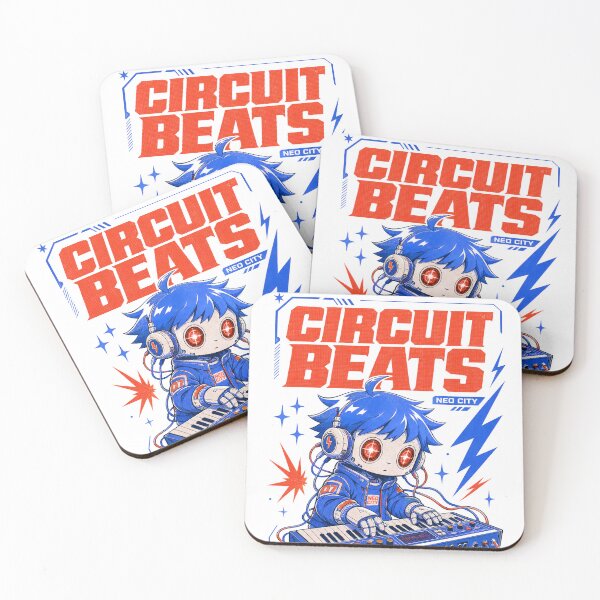 Item preview, Circuit Beats Neo City White Print designed and sold by NullSpacePrints.