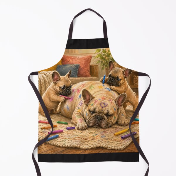 Item preview, Bulldogs Pranking Their Sleeping Friend designed and sold by ArcaneVisionArt.
