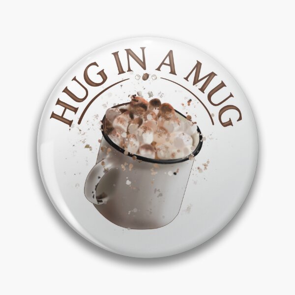 Item preview, Hug in a mug hot chocolate illustration designed and sold by Shimoheart.