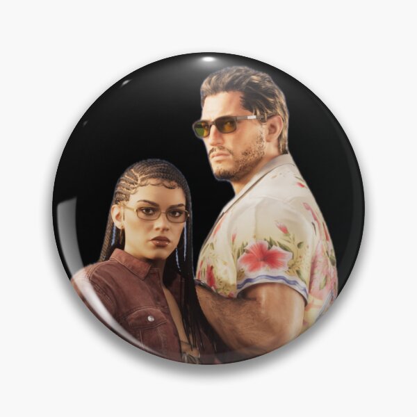 Item preview, GTA 6 Jason & Lucia Graphic designed and sold by Pine & Pixels.