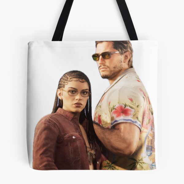 Item preview, GTA 6 Jason & Lucia Graphic designed and sold by Pine & Pixels.