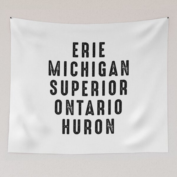 Item preview, Ontario Lake - Great Lakes Erie Michigan Superior Ontario Huron designed and sold by gunaone-design.