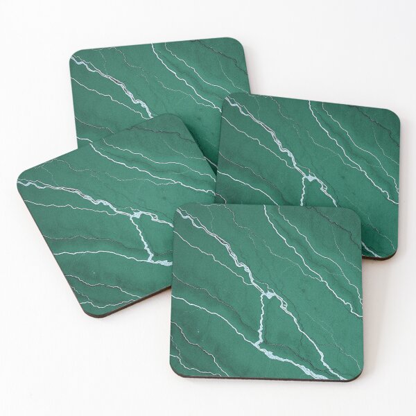 Item preview, Green Marble White Vein Abstract designed and sold by IntelliMindDesigns.