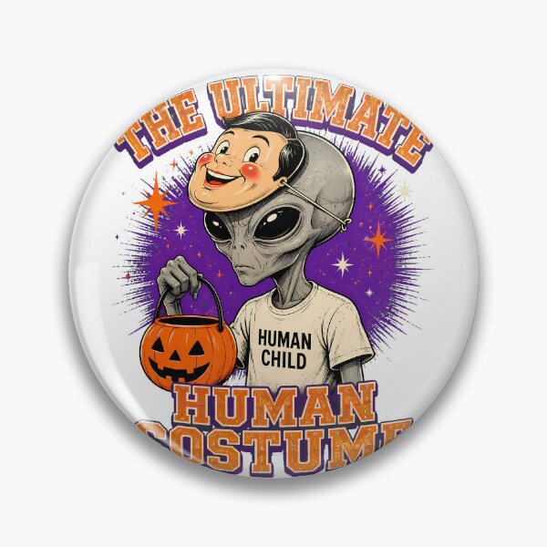 Item preview, Funny Alien Halloween Costume Ultimate Human Disguise designed and sold by chattsuede.