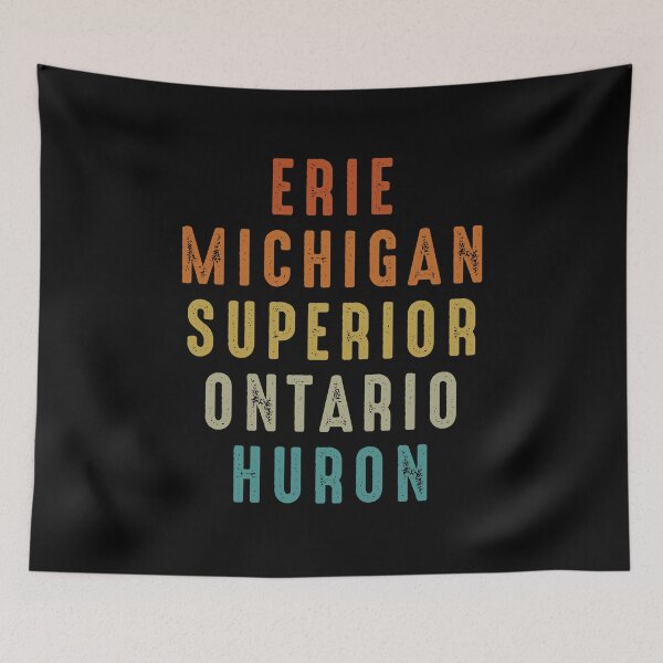 Item preview, Great Lakes Erie Michigan Superior Ontario Huron designed and sold by gunaone-design.