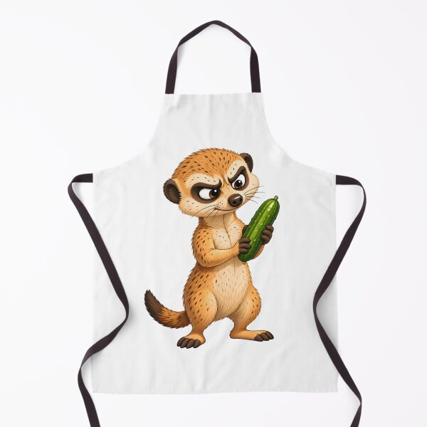 Item preview, Funny Meerkat Holding Cucumber Design designed and sold by WeirdStation.