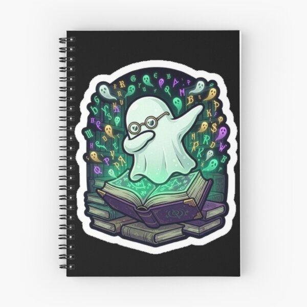 Item preview, Dabbing Bookworm Ghost Halloween Library Spooky Art designed and sold by DailySparks.