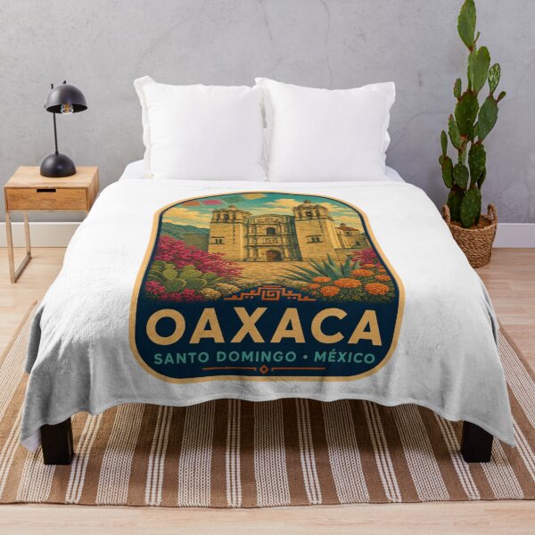 Item preview, Oaxaca Santo Domingo Mexico Travel Poster designed and sold by BeachWhisper.