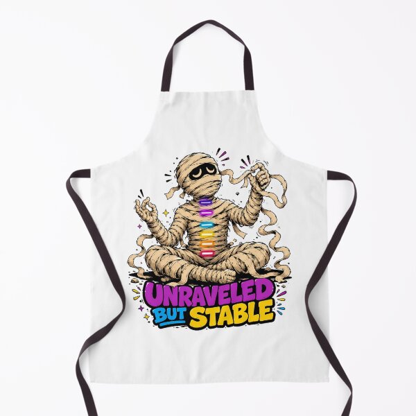 Item preview, Unraveled But Stable Mummy Yoga Meditation Quote designed and sold by chattsuede.