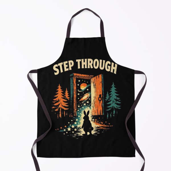Item preview, Step Through – Surreal Rabbit Cosmic Portal Illustration designed and sold by Dogandesighn.