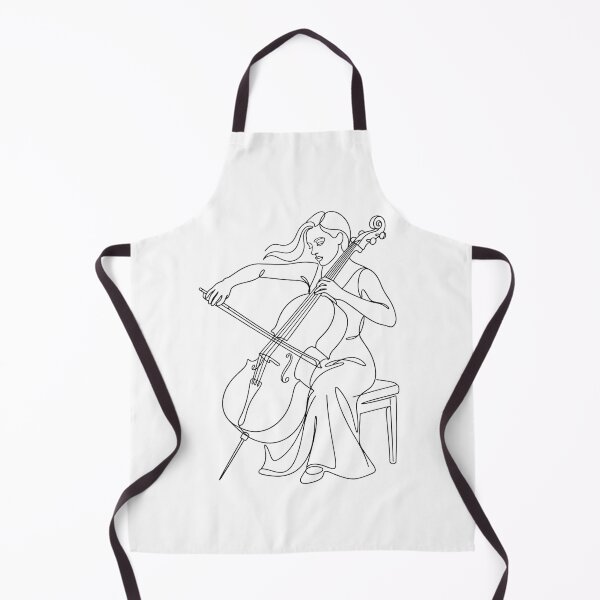 Item preview, Female Cellist Line Art – Minimalist Cello Music Design designed and sold by Nubian Style.