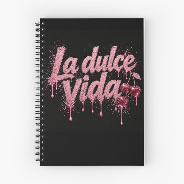 Item preview, La Dolce Vida – Pink Cherry Retro Glamour Vintage Italian Quote Design designed and sold by HappyOops.