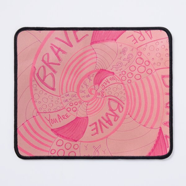 Item preview, You are BRAVE spiral Mandala designed and sold by ArtwithaFriend.