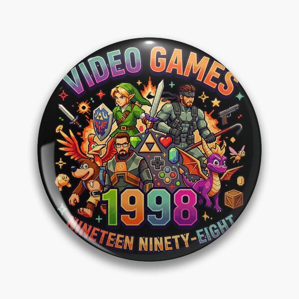 Artikelvorschau, Retro-Videospiele 1998 – Nostalgie der goldenen Ära des Gamings entworfen und verkauft von rich-moda.