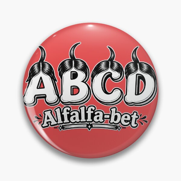 Item preview, Alfalfa-Bet - Funny Retro Alphabet Font Pun Design designed and sold by Fort Chiswell Trading Company.