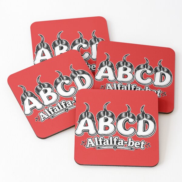 Item preview, Alfalfa-Bet - Funny Retro Alphabet Font Pun Design designed and sold by Fort Chiswell Trading Company.