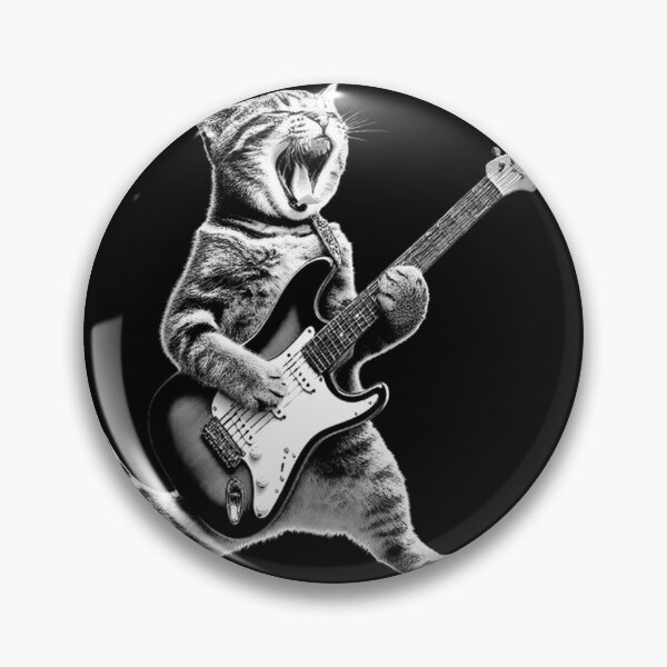 Item preview, Rocker Cat Playing Guitar - Cool Rock And Roll Music Star | Perfect Gift For You And Friends designed and sold by s1m0n1314.