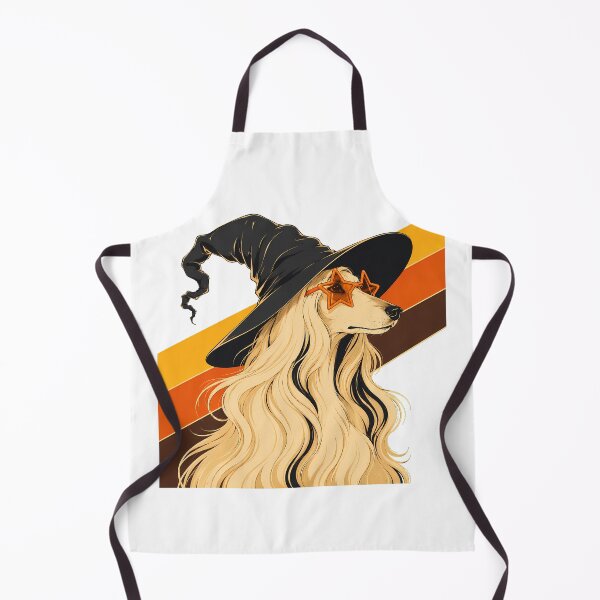 Item preview, Spooky Groovy Witch Afghan Hound Halloween Dog designed and sold by chattsuede.