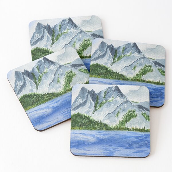 Item preview, Grand Tetons Watercolor Painting – Mountain Lake Landscape designed and sold by WilderTrail Studio.