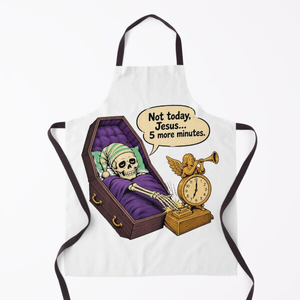 Item preview, Tired Skeleton Coffin Snooze Funny Gothic Humour designed and sold by chattsuede.