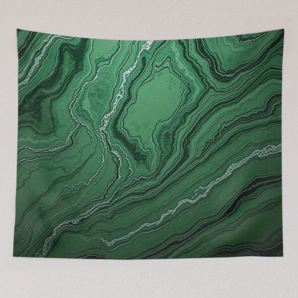 Item preview, Green Jade Marble Vein Abstract designed and sold by IntelliMindDesigns.