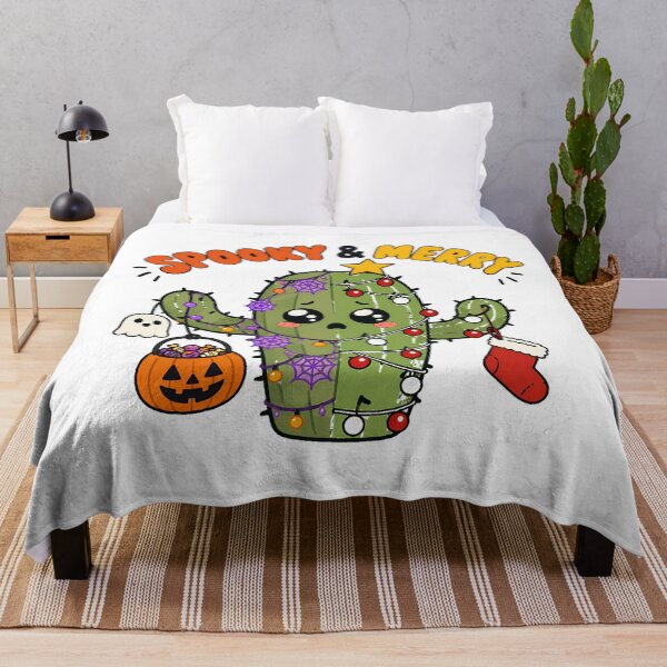 Item preview, Spooky Merry Christmas Cactus Halloween Creepmas Mashup designed and sold by chattsuede.