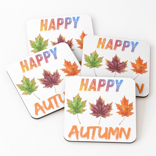 Item preview, Happy Autumn Watercolor Maple Leaves  Fall  designed and sold by VibranPalette.