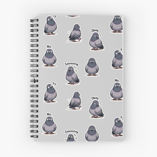 Item preview, Funny Pigeon Sticker Set – Relatable Bird Reactions designed and sold by SimplePoDesign.