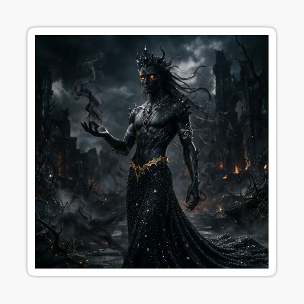 Item preview, Dark Fantasy Shadow Warrior designed and sold by ArcaneVisionArt.