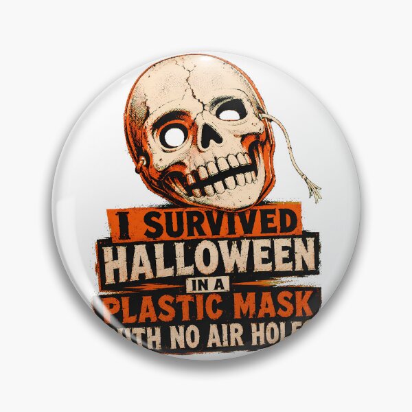 Item preview, Plastic Mask Halloween Survivor Nostalgic Skull designed and sold by chattsuede.