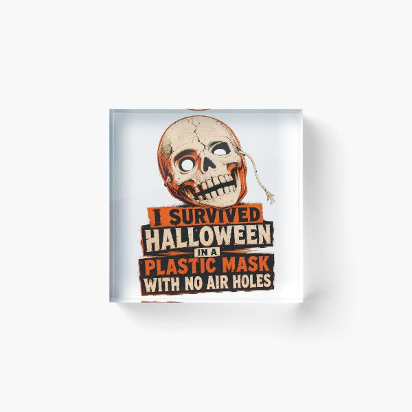 Item preview, Plastic Mask Halloween Survivor Nostalgic Skull designed and sold by chattsuede.
