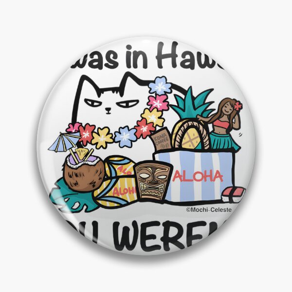 Item preview, Hawaii Vacation Cat Tropical Island Vibes Mochiceleste Aesthetic Cute Kitty Travel Souvenir | Limited Edition designed and sold by s1m0n1314.