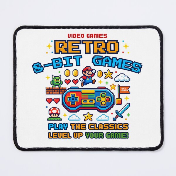 Item preview, Collecting Coins - Retro 8-Bit Gamer-MARIOOO designed and sold by rich-moda.