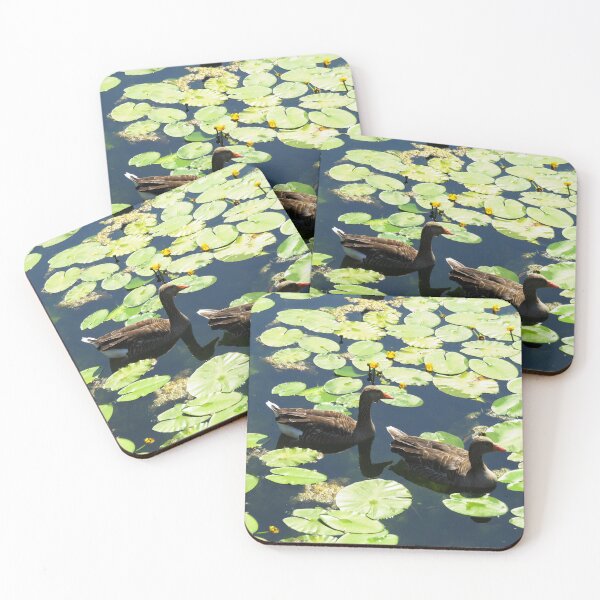 Item preview, Two Geese with Lilypads - Photo designed and sold by GenAumonier.